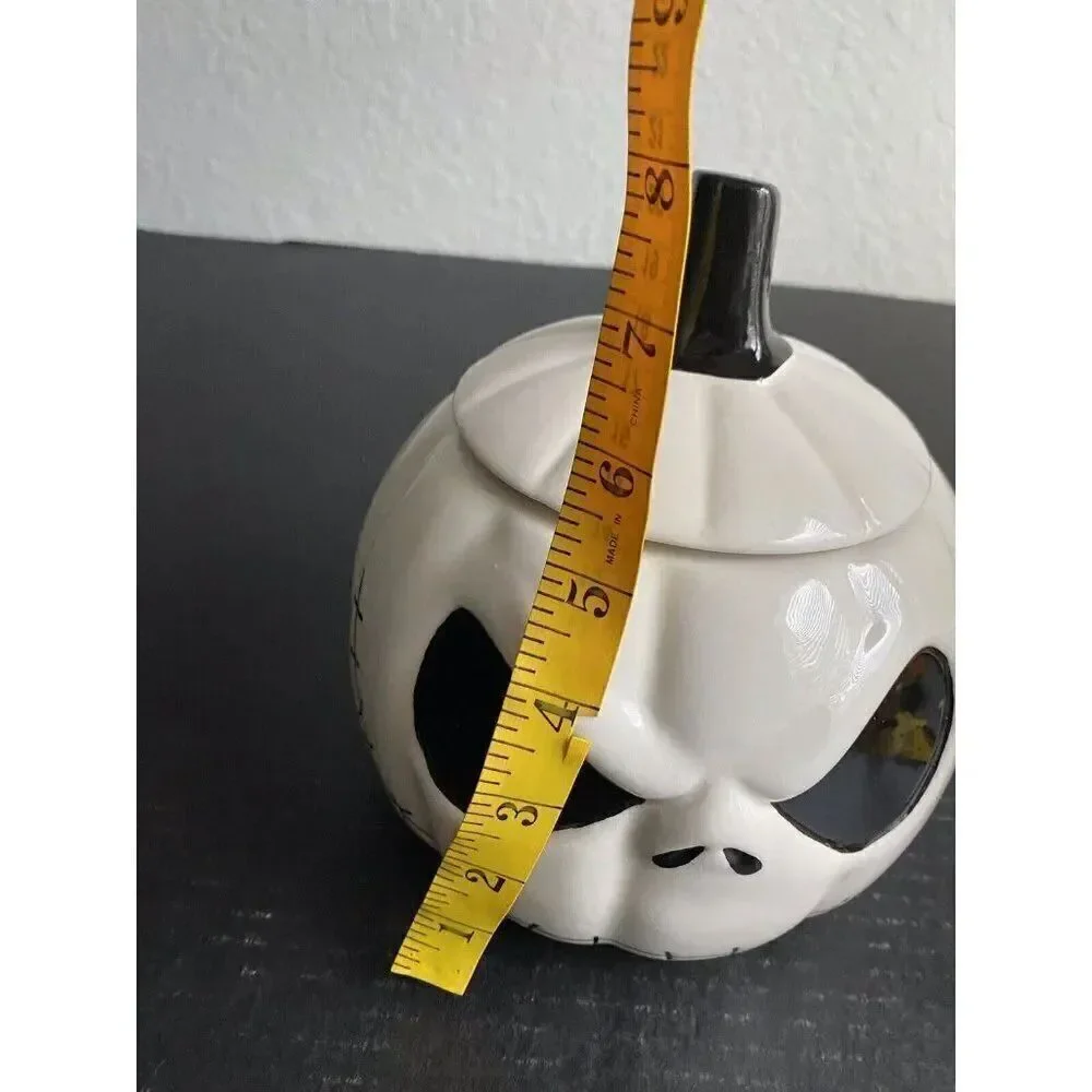 Disney The Nightmare Before‎ Christmas Jack Skellington White Pumpkin Cookie Jar